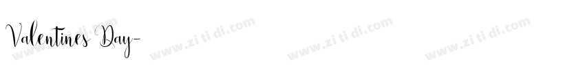 Valentines Day字体转换